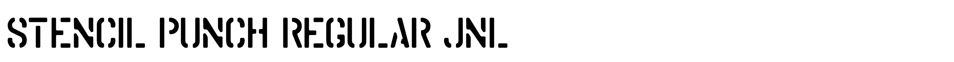Stencil Punch Regular JNL
